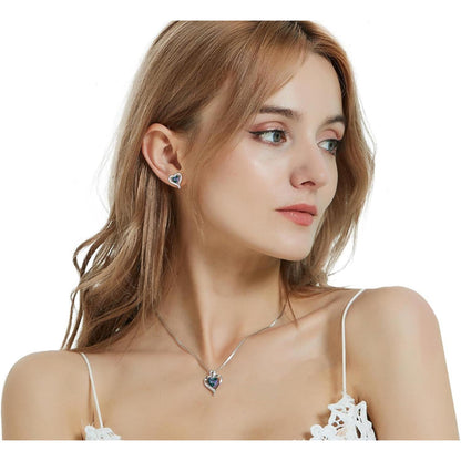 Silber Herz Halskette Damen 925 Sterling Silber Geschenk