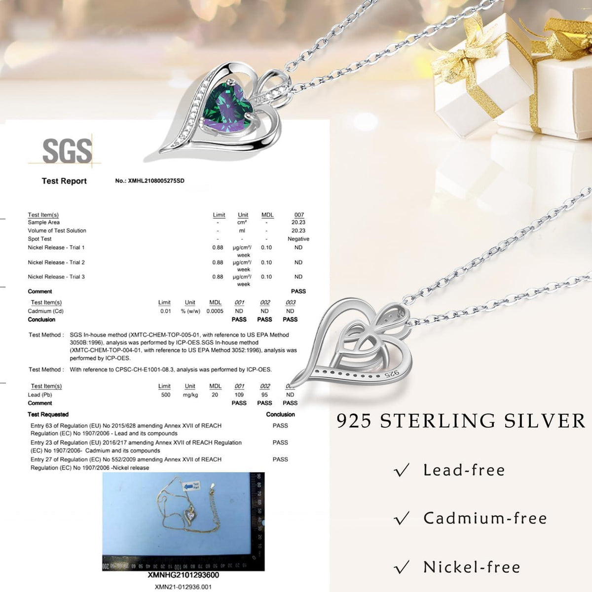 Silber Herz Halskette Damen 925 Sterling Silber Geschenk