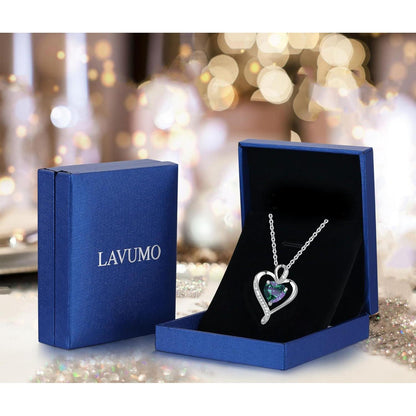 Silber Herz Halskette Damen 925 Sterling Silber Geschenk