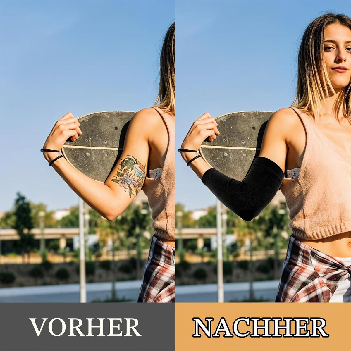 Unterarm Tattoo Abdeckungen – 3er Set | Ärmel & Sonnenschutz