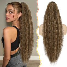 76cm Lange Synthetische Highlight Ponytail Extension Schokoladenbraun