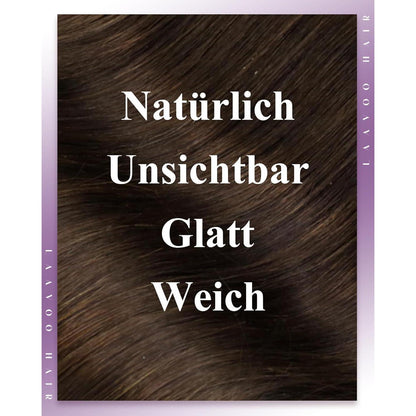 Braune Micro Weft Haarverlängerung Echthaar 55cm #4