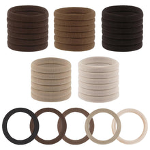 30er Set Bunte Haargummis für Damen: Nylon Elastisch für