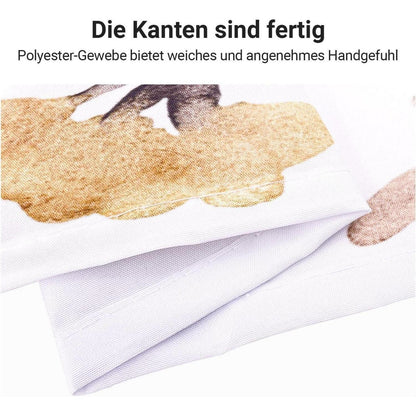 Duschvorhang Blumen 160x160 cm mit beschwertem Saum, wasserabweisend