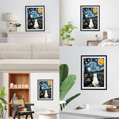 5D Diamantmalerei Katze – Vollbild DIY Set für Erwachsene