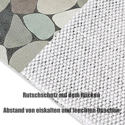 Rutschfeste Duschmatte 110x150 cm – Steinmuster & Antirutsch