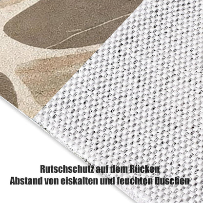 Rutschfeste Duschmatte 110x150 cm – Steinmuster & Peeling