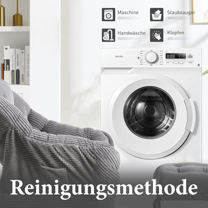 Faulenzersessel mit Ottomane – Bequemer Lounge-Sessel Grau