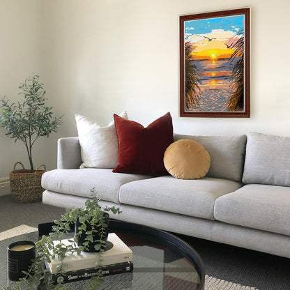 Malen nach Zahlen Strand Sonnenuntergang Leinwand Set 40x50cm