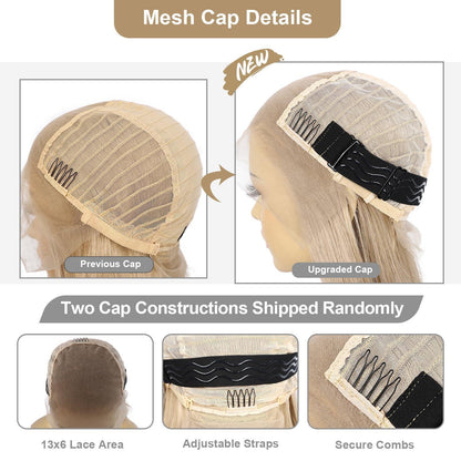 Blond Lace Front Perücke 26 Zoll Gerade Synthetik Perücke