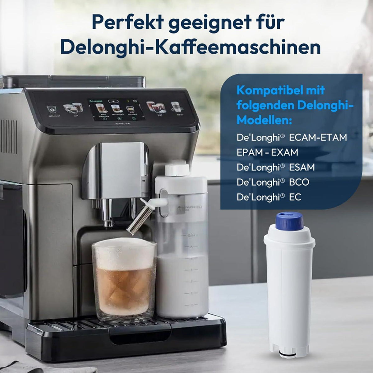 Wasserfilter für DeLonghi Kaffeevollautomaten – 6er Pack
