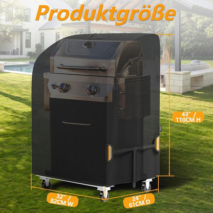 Wetterfeste Grillabdeckung für 2-Brenner Gasgrills (82x61x110cm)