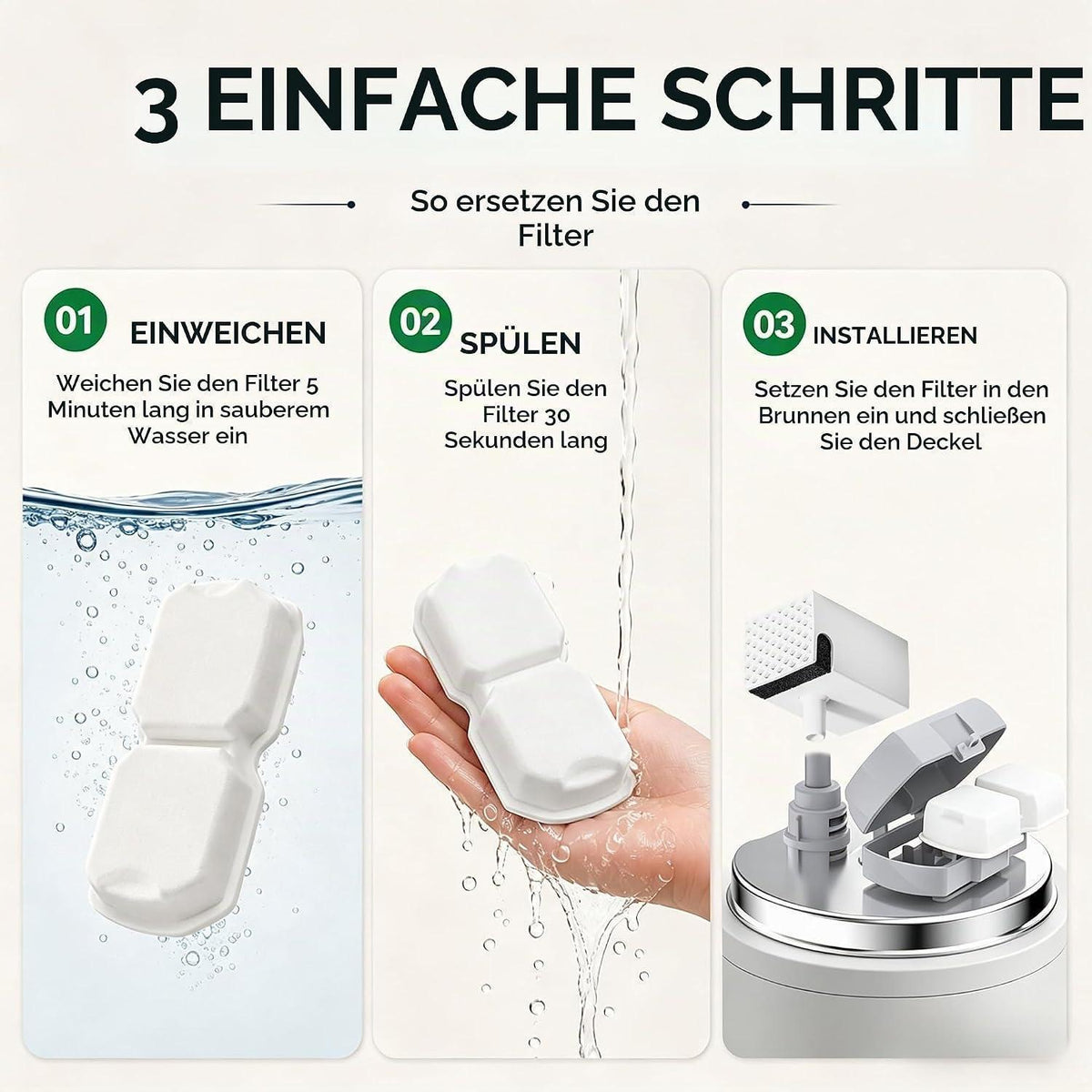 Katzenbrunnen Filter 12er Pack – Für sauberes Trinkwasser