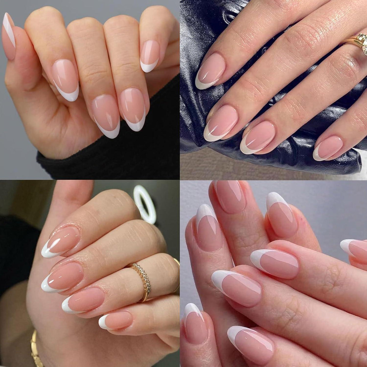 360 French Press on Nails Mandel Kurz – DIY Nagelset mit Ölstift