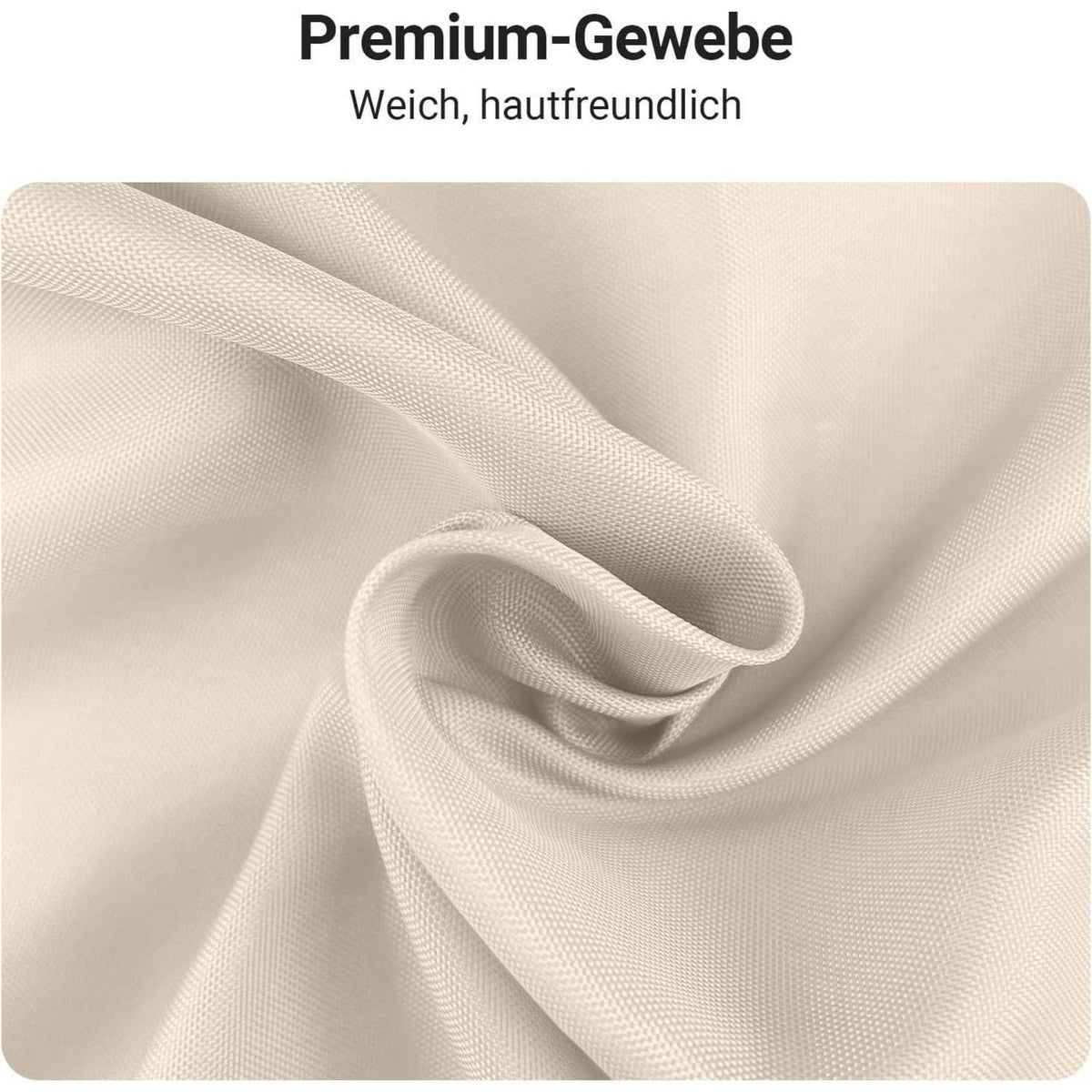 Duschvorhang Beige 210x200 cm Textil Wasserabweisend Waschbar