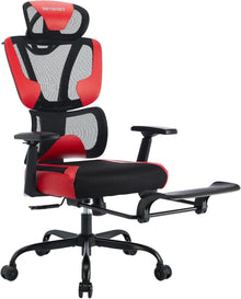 Ergonomischer Bürostuhl 3D-Armlehnen Lendenwirbelstütze Wippfunktion