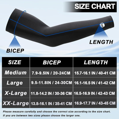 UV Sonnenschutz Armstulpen 3er-Set | Kühlung, UPF 50+ & Kompression