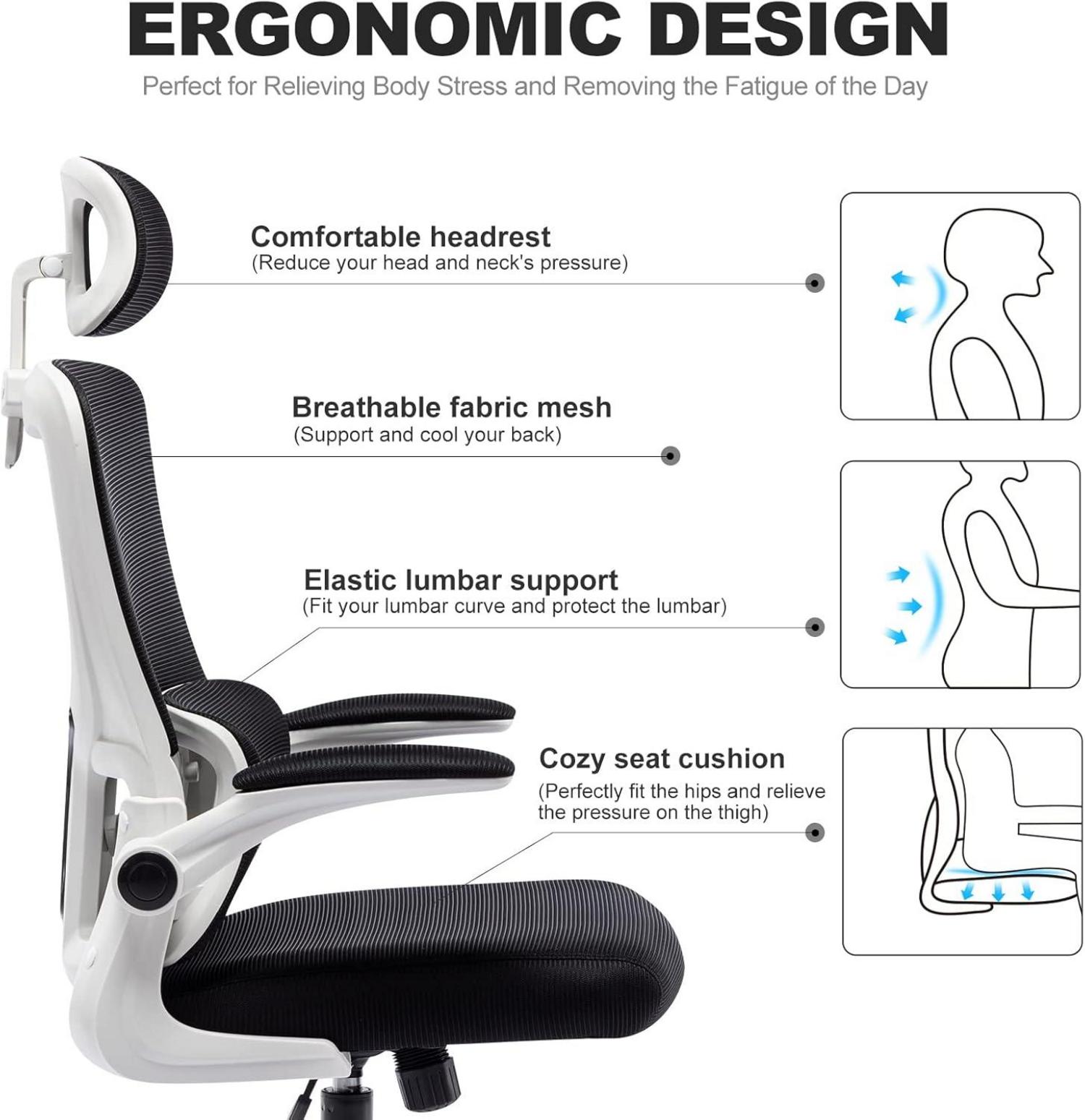 Ergonomischer Bürostuhl mit Wippfunktion und