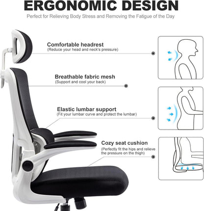 Ergonomischer Bürostuhl mit Wippfunktion und