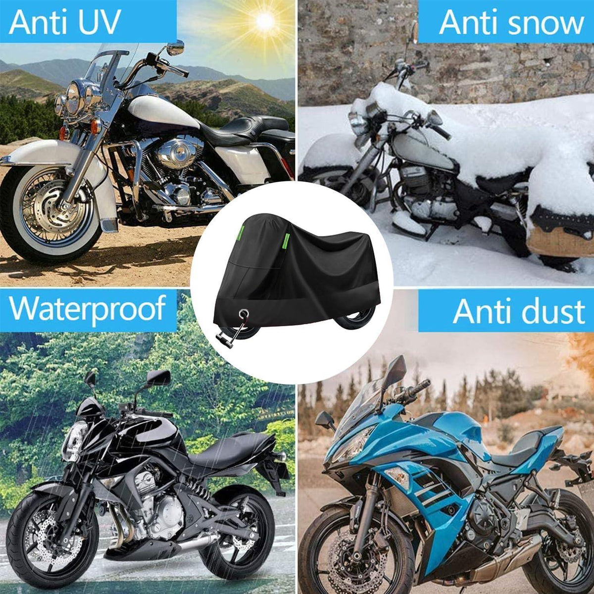 Motorrad Abdeckplane XXL, wasserdicht & winterfest