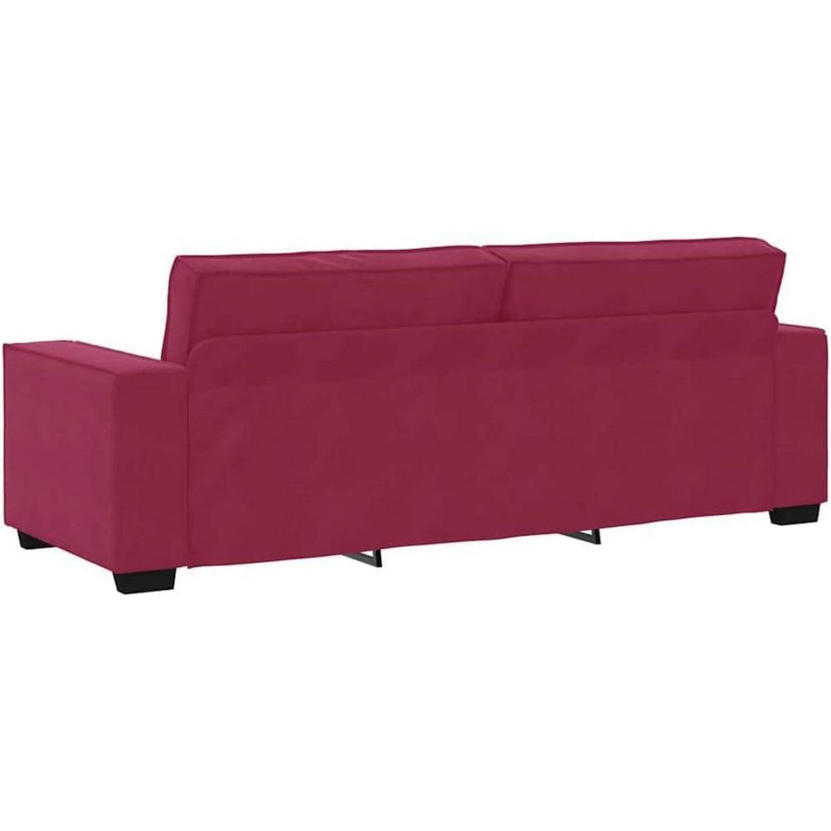 3-Sitzer Sofa Weinrot – Modernes Polstersofa 220 cm