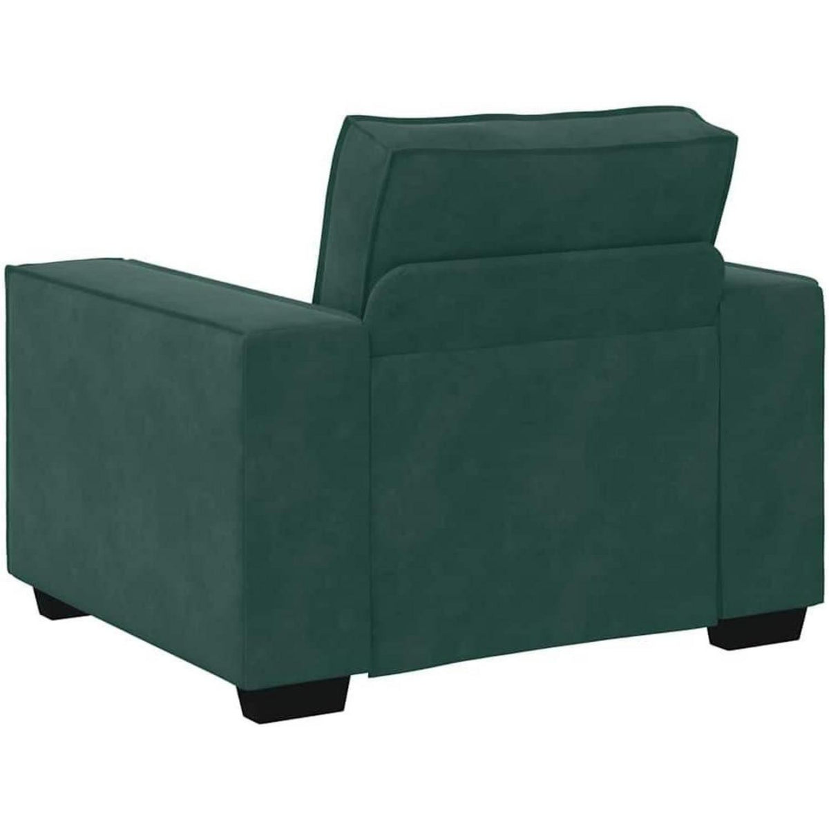 Dunkelgrüner Stoff-Sessel für Wohnzimmer & Schlafzimmer