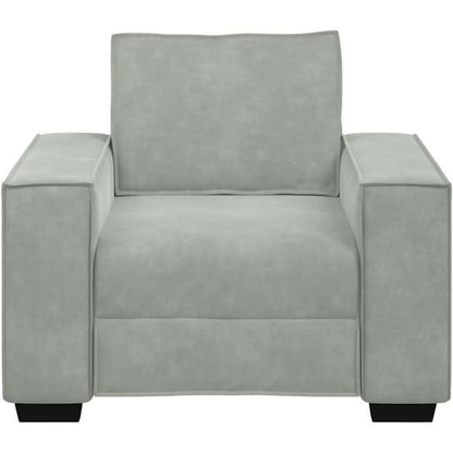 Hellgrauer Sessel – Wohnzimmer, Schlafzimmer & Leseecke