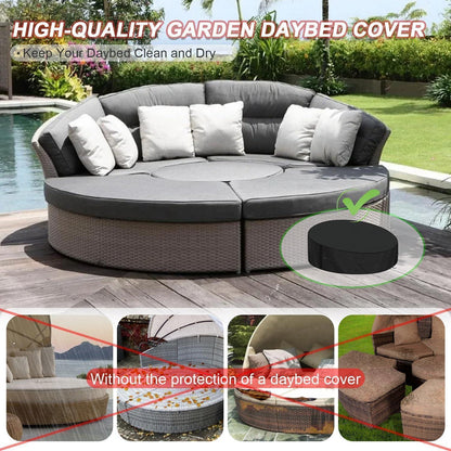 Sonneninsel Abdeckung Wasserdicht Rund 200x90/50cm