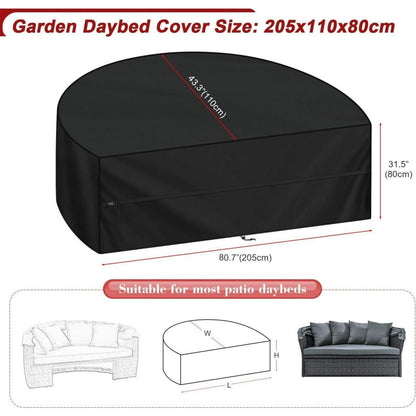 Sonneninsel Abdeckung 205x110x80cm – Wasserdicht & Windfest