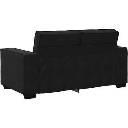 2-Sitzer Sofa Schwarz – Modernes Mini Sofa 120cm