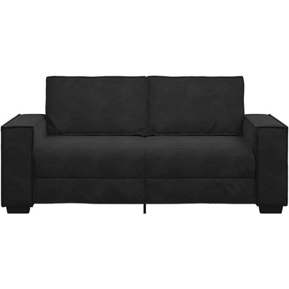 2-Sitzer Sofa Schwarz – Modernes Mini Sofa 140cm