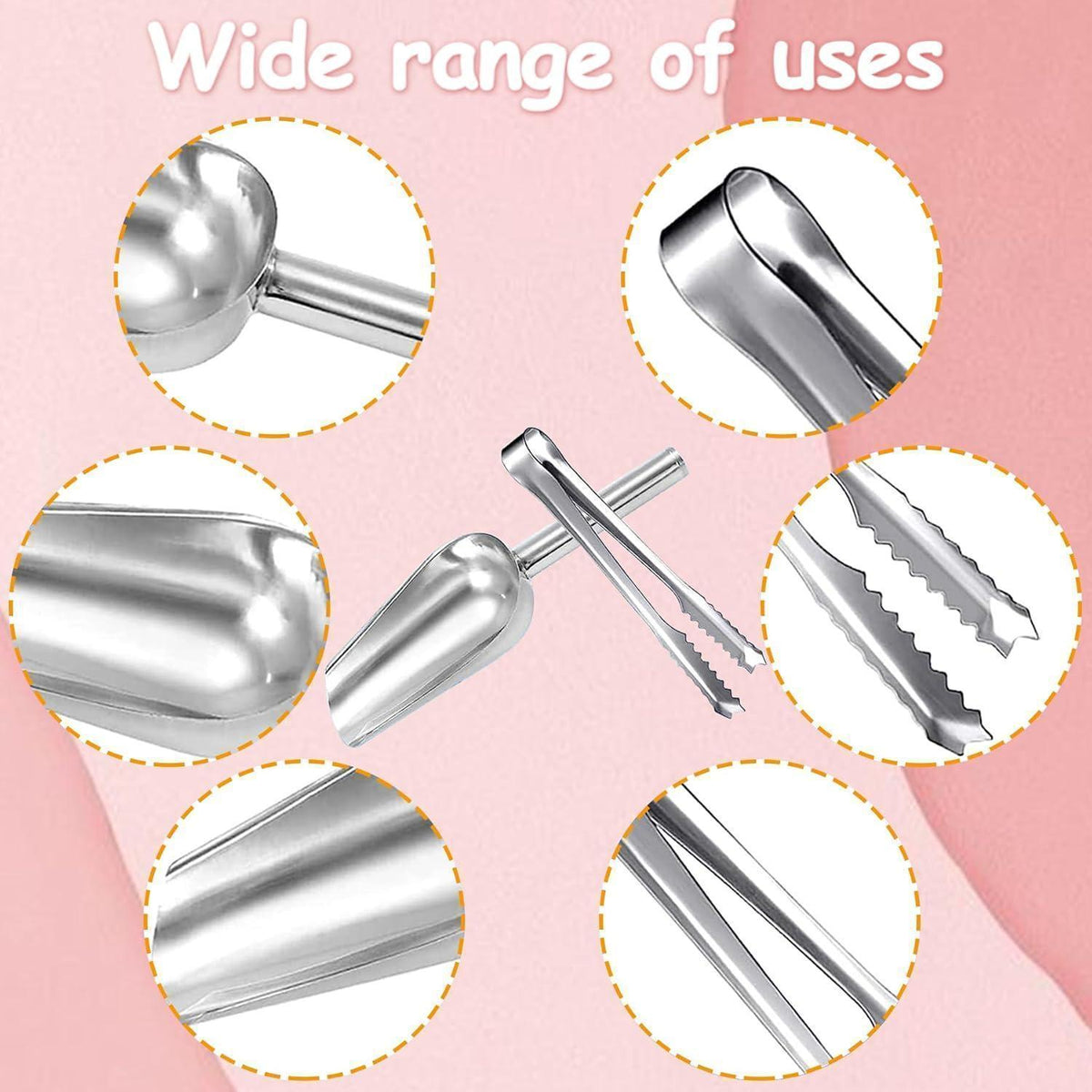 Candy Bar Zubehör Set 114 Teile Rosa für Partys & Hochzeiten