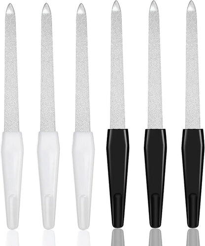 Nagelfeilen Set 6er Profi Metall Nagelfeile Maniküre Pediküre