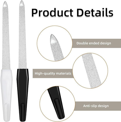 Nagelfeilen Set 6er Profi Metall Nagelfeile Maniküre Pediküre