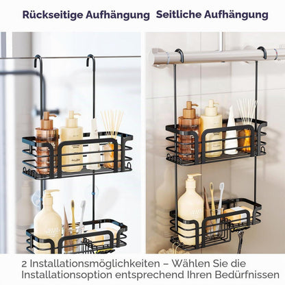 Hängende Duschablage Edelstahl – Kein Bohren für Badezimmer
