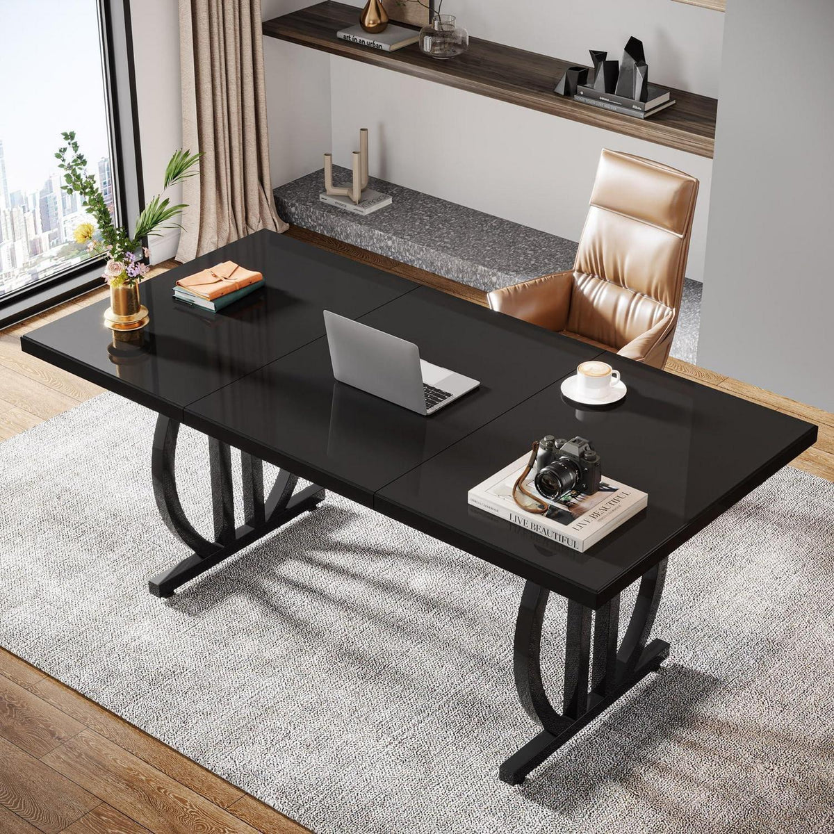 160cm Bürotisch mit Metallbeinen – Modern & Vielseitig