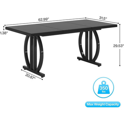 160cm Bürotisch mit Metallbeinen – Modern & Vielseitig