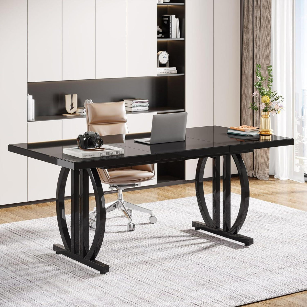 160cm Bürotisch mit Metallbeinen – Modern & Vielseitig