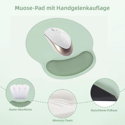 3-in-1 Handgelenkauflage Set Antik Grün