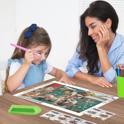 Diamant Painting Hunde 5D DIY Set 30x40cm