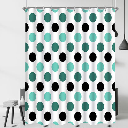 Duschvorhang Punktmuster 180x200 cm – Wasserabweisend & Waschbar