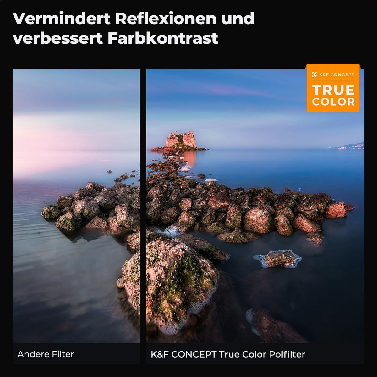 ND Polfilter 37mm 2-in-1 Graufilter für Videoaufnahmen