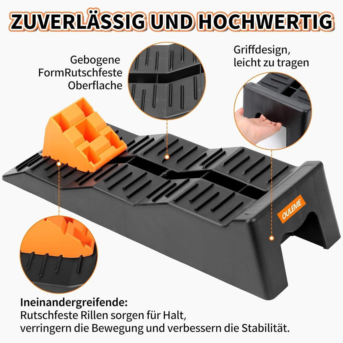 Auffahrkeile für Wohnmobil – Robust & Höhenverstellbar (2er Set)