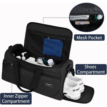 Sport- und Reisetasche 50L mit Schuhfach, wasserdicht