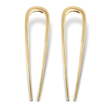 2er Set Gold Metall Französische Haarnadeln Haarpin Groß Dutt Hairpin