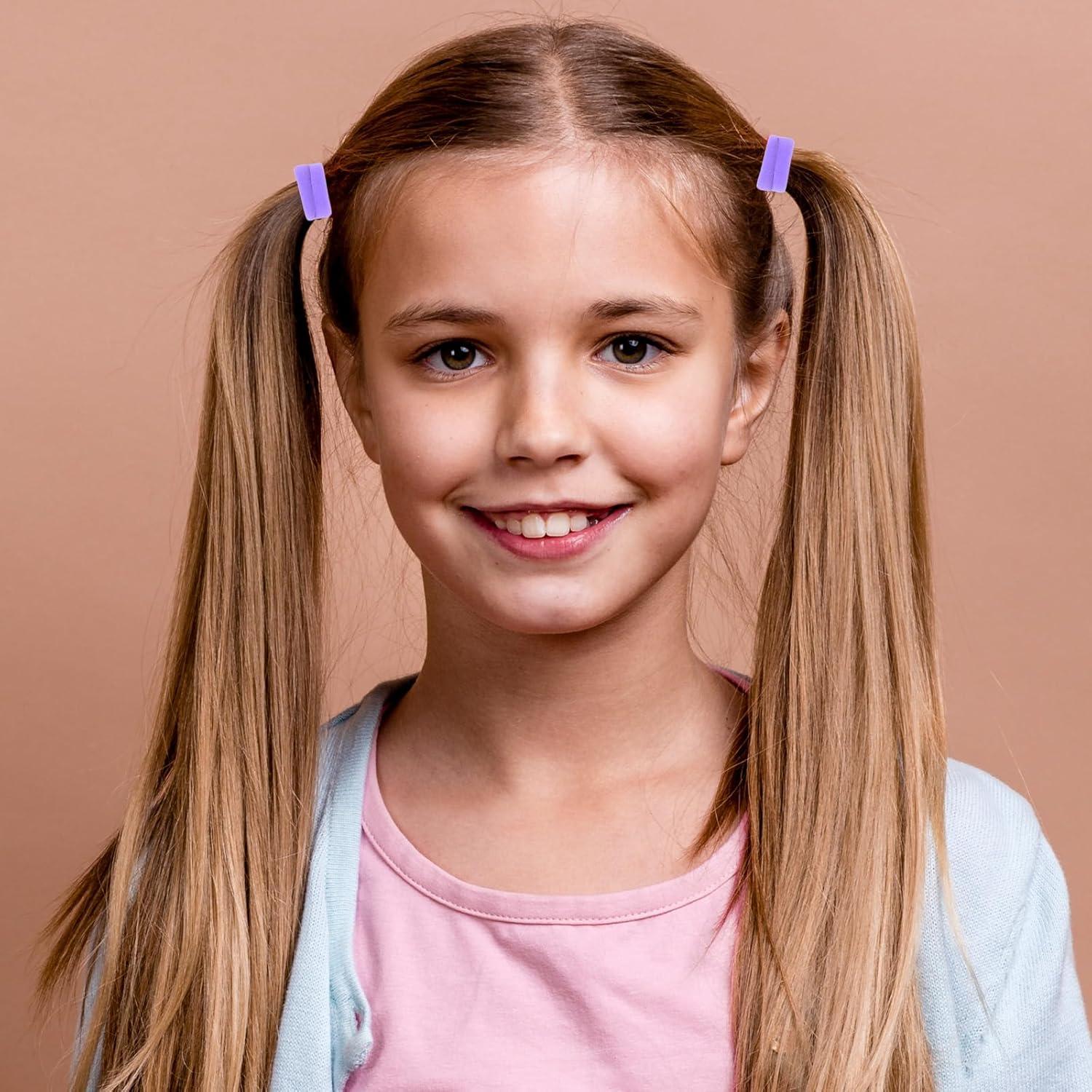 100 Damen-Haargummis, Nylon, kein