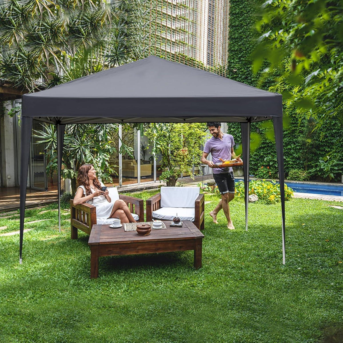 3x3m Faltpavillon – Wasserdicht, Stabil & UV-Schutz für Garten & Camping