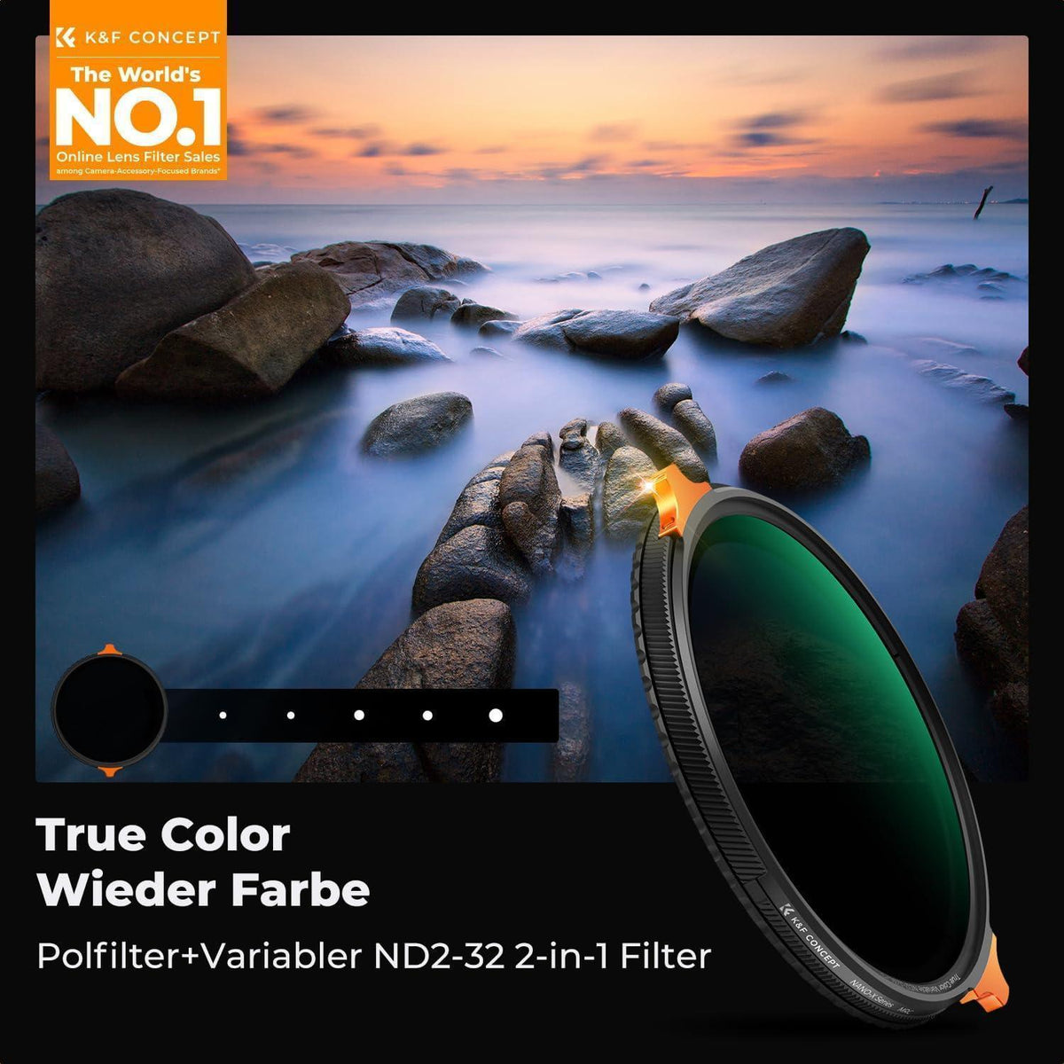 ND Polfilter 40,5mm 2-in-1 CPL Graufilter für Video