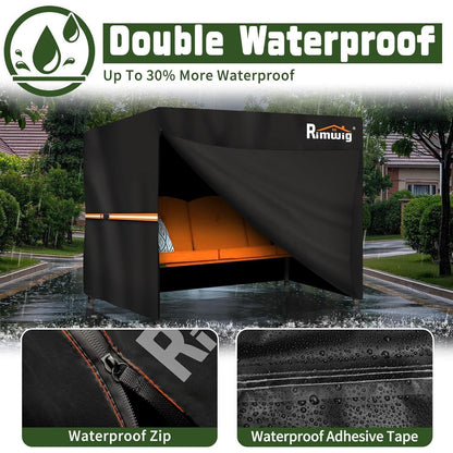 Hollywoodschaukel Abdeckung 3-Sitzer Wasserdicht 215x125x170cm