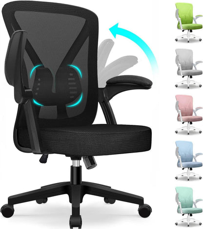 Ergonomischer Bürostuhl mit Wippfunktion und Netzbezug